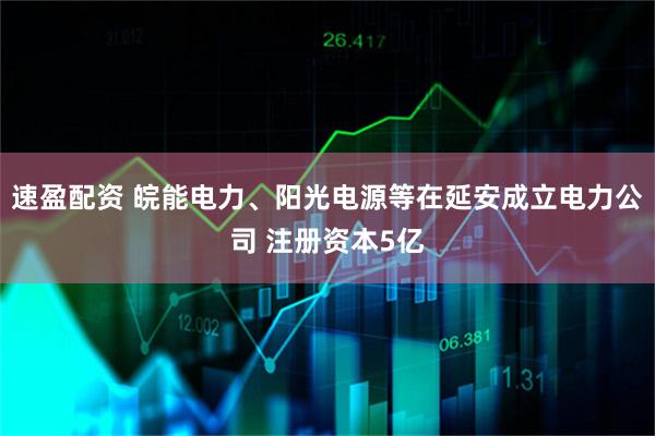 速盈配资 皖能电力、阳光电源等在延安成立电力公司 注册资本5亿