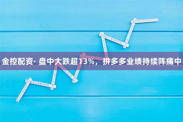 金控配资· 盘中大跌超13%，拼多多业绩持续阵痛中